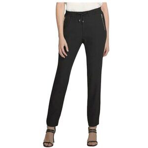 DKNY Black Career Jogger Black Pants, Medium